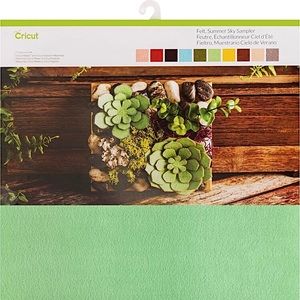 NEW ☀️ Cricut Felt, Summer Sky Sampler, 12”x12” (10)